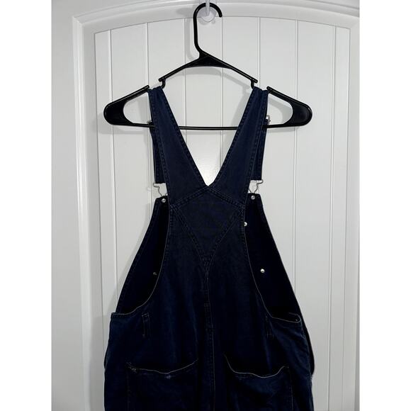 Vintage Revolt Denim Overalls Women's L Blue Carpenter Style Workwear 90s Y2K - Picture 2 of 16